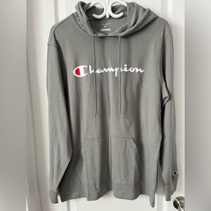 NWT Champion Lightweight Hooded Top Grey | Small |